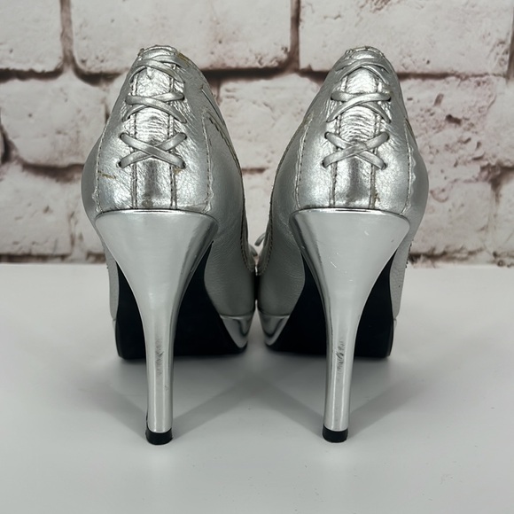 MICHAEL Kors “Lolita” Peep Toe Platforms, Size 6.5 - Picture 4 of 7